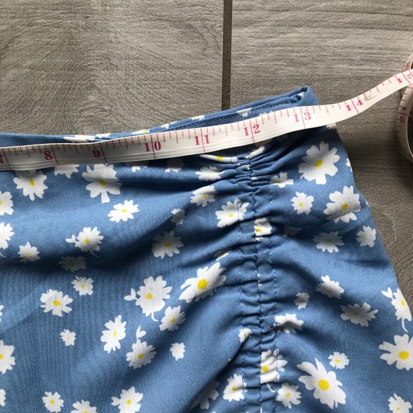 By Together Periwinkle Blue Floral Mini Skirt - Size S - Picture 8 of 9